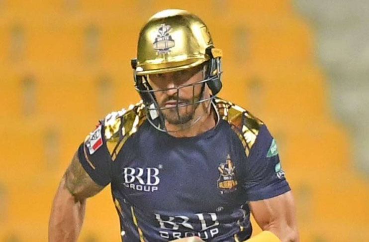 Faf du Plessis ruled out of PSL 6