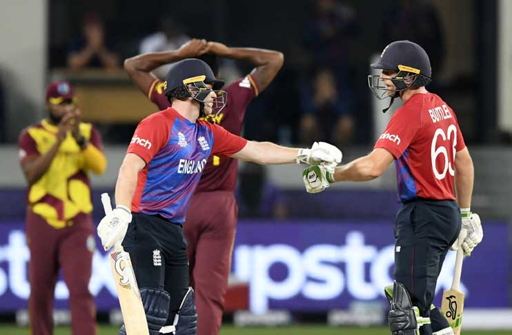 England beat West Indies by six wickets in second T20 World Cup match