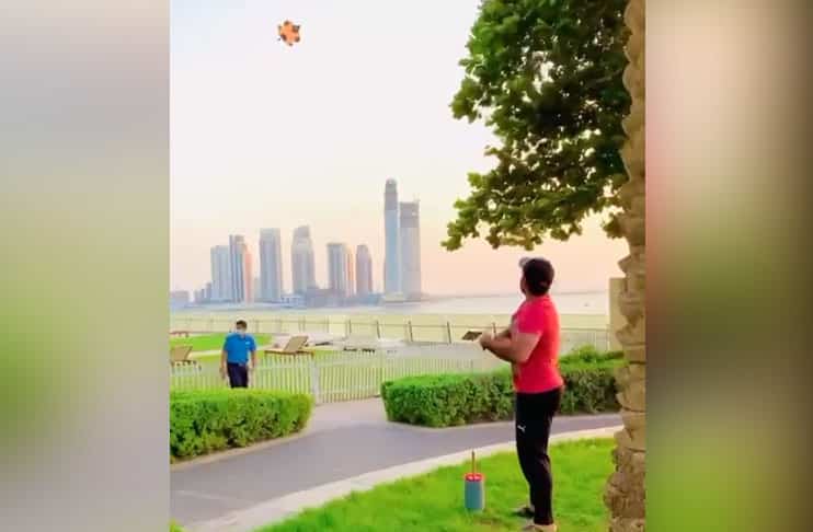 WATCH: Asif Ali enjoys 'Kite Flying' in free time