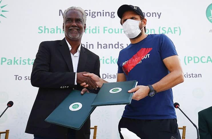 Shahid Afridi continues supporting disabled cricket