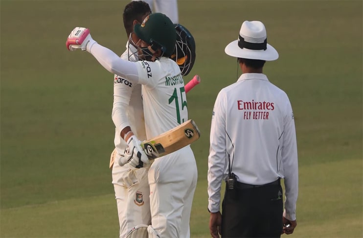 Liton's Century put Bangladesh in commanding position at the stumps