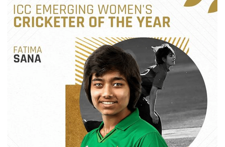 Fatima Sana wins ICC Women's Emerging Cricketer of the Year award
