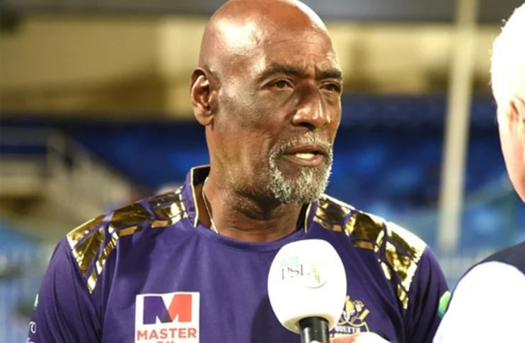 'Great to be back here to support Gladiators' mentor Viv Richards