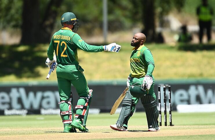 Bavuma, van der Dussen's centuries guide South Africa to victory