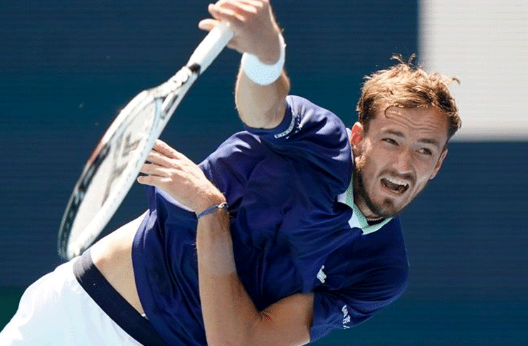 Daniil Medvedev breezes into last 16 in Miami Open