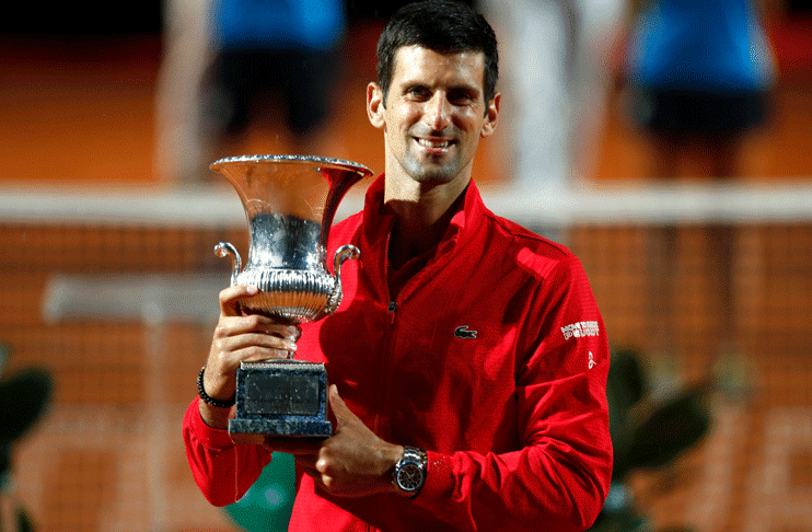 Novak Djokovic beats Stefanos Tsitsipas to lift Italian Open title