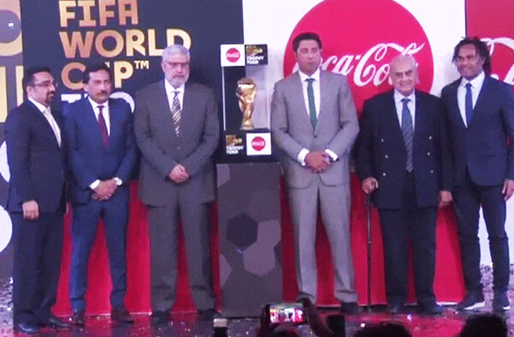 FIFA World Cup Trophy unveiled in a ceremony at Lahore