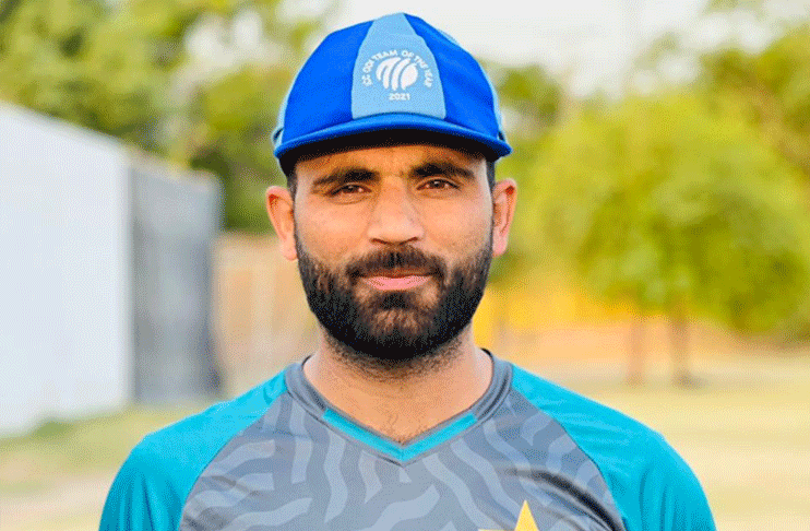 Fakhar receives commemorative cap for ICC ODI Team of the Year 2021