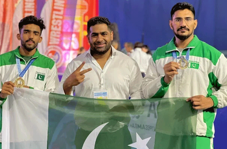 Pakistan bag two Silvers in Mas-Wrestling World Championship