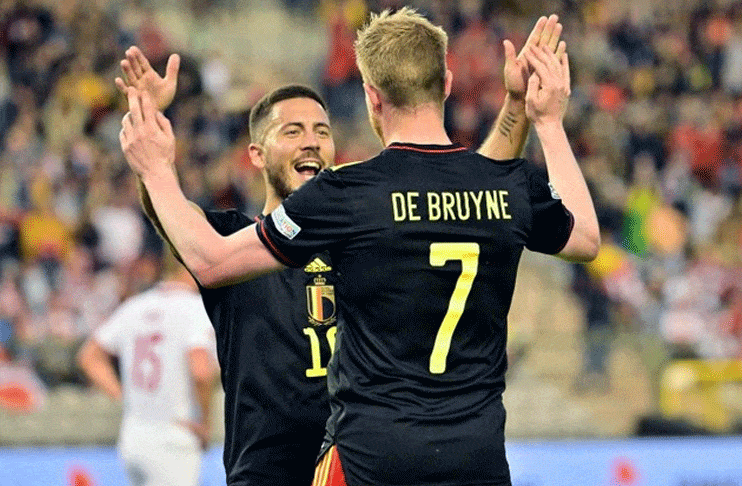 Belgium storm Poland 6-1 at home to relieve in UEFA Nations League