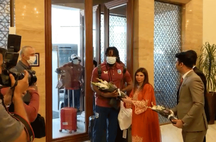 West Indies team lands in Pakistan for ODI series