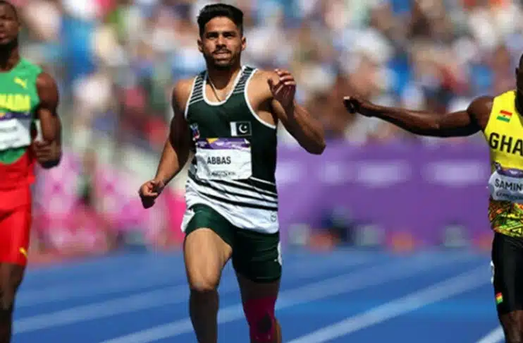 Shajar Abbas finishes last in 200m final of CWG athletics