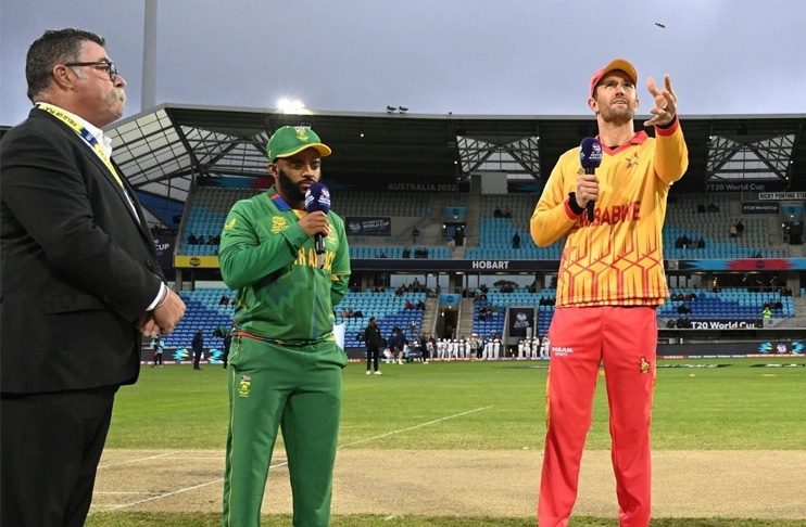 Zimbabwe win toss and elect to bat first against South Africa in T20 WC