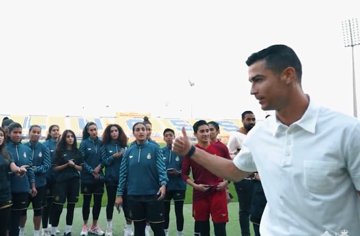 'Keep going' Ronaldo's message to Al Nassr women's football team