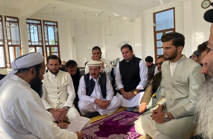 Shaheen Afridi ties the knot with Shahid Afridi’s daughter