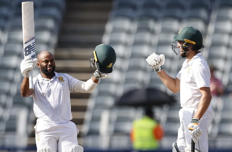 Bavuma ends 'long journey' with century as South Africa take charge