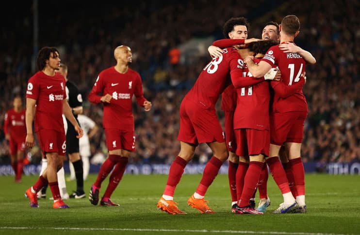 Liverpool hit Leeds for six after controversial Gakpo opener