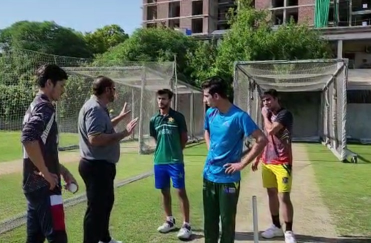 Pakistan U19 team holds training session ahead of Bangladesh Tour