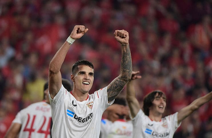 Lamela heads Sevilla past Juventus into Europa League final