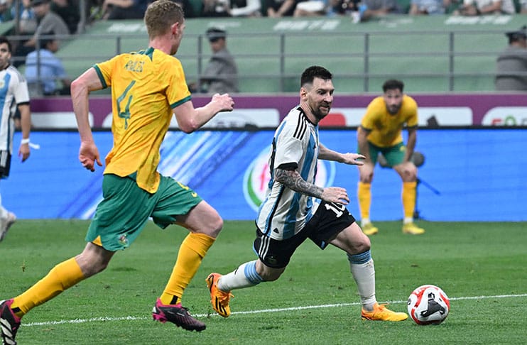 Lionel Messi scores rapid goal as Argentina down Australia in Beijing friendly