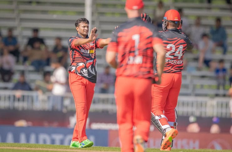 All-round Shakib propels Montreal Tigers to thump Surrey Jaguars in GT20