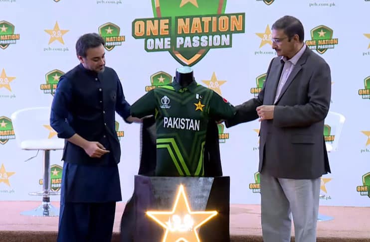 Pakistan's kit for ICC Men's World Cup 2023 unveiled
