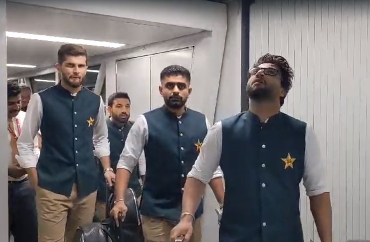 Pakistan team steps foot in India for ICC World Cup 2023