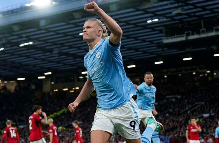 Haaland scores twice as Manchester City cruise past Manchester United