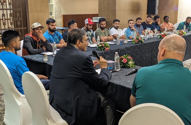 ICC World Cup 2023: Zaka Ashraf meets Pakistan team ahead of India clash