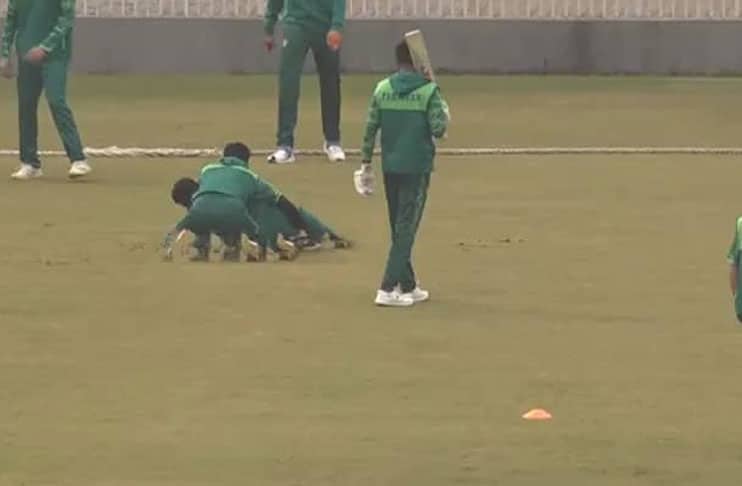 WATCH: Hasan Ali plays Kabaddi with team masseur Malang Ali amid training