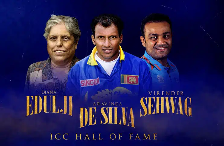 Virender Sehwag, Aravinda de Silva, Diana Edulji go into ICC Hall of Fame