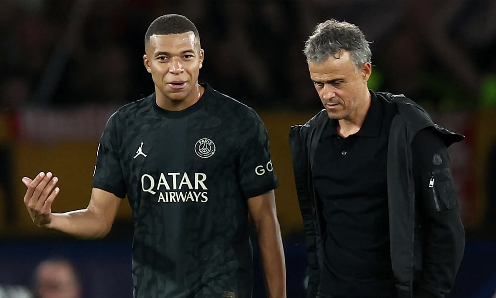 PSG match-winner Kylian Mbappe has 'no problem' with coach Luis Enrique