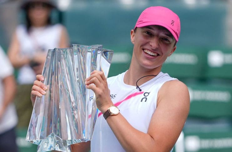 World No. 1 Swiatek sweeps past Sakkari for second Indian Wells title