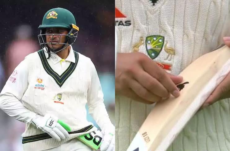 Usman Khawaja forced to remove ‘dove’ sticker on bat