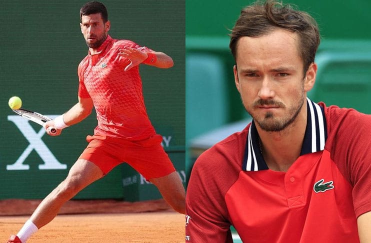 Novak Djokovic into Monte Carlo quarters as Medvedev rages in defeat