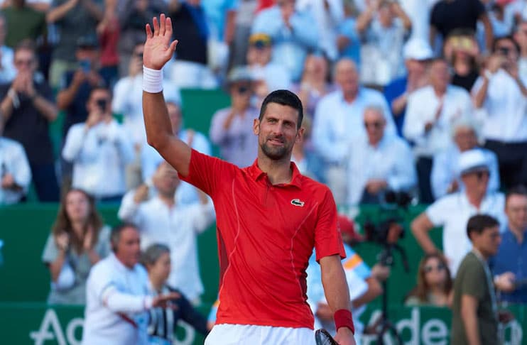 Djokovic into record 77th Masters semi-final at Monte Carlo as Sinner shines