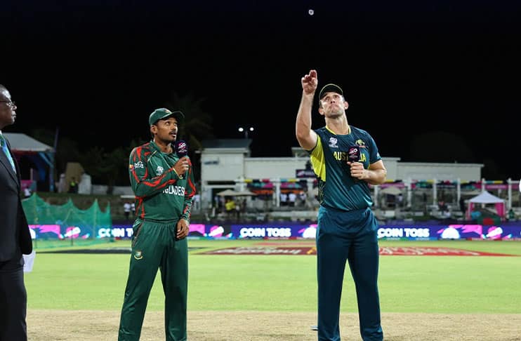 T20 World Cup 2024: Australia win toss, elect to field against Bangladesh