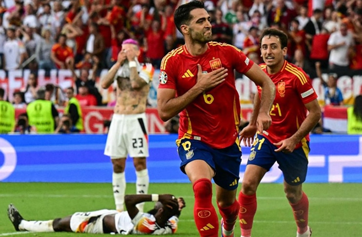 Merino extra-time goal sends Spain past Germany to Euro semis