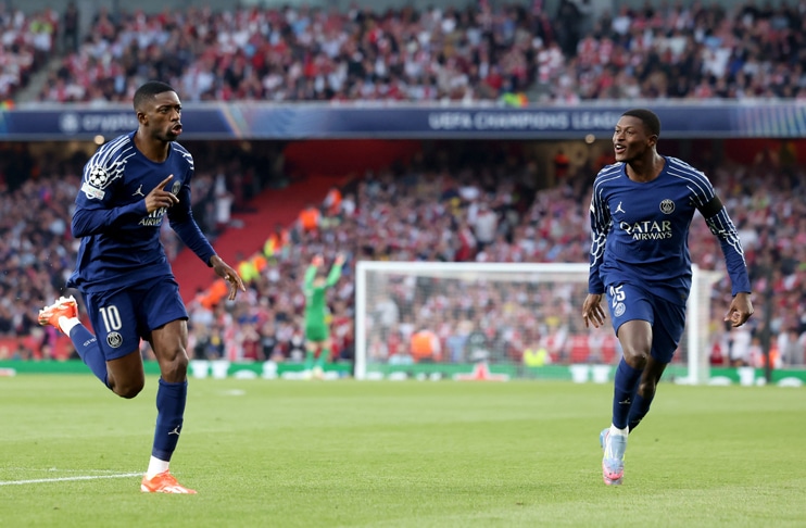 Dembele strikes as PSG beat Arsenal in Champions League semi-final first leg