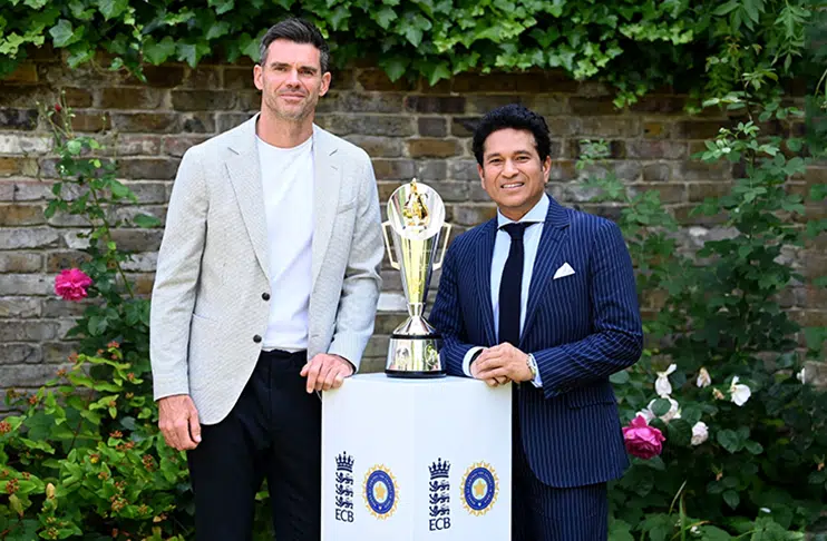Anderson-Tendulkar Trophy unveiled for England-India Test series