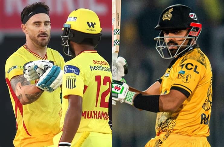 Faf du Plessis overtakes Babar Azam's record in T20 cricket
