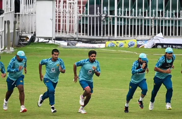 Babar Azam sweats it out in fielding as opening day of training camp concludes
