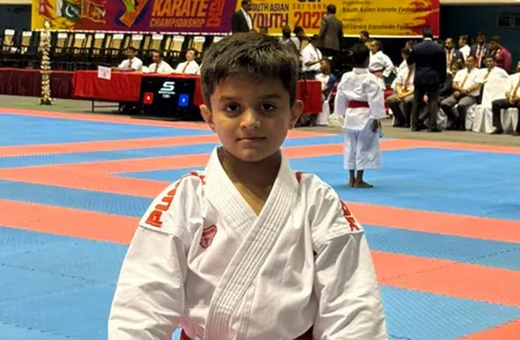 Pakistan's Huzaifa Arshad clinches gold at South Asian Karate Championship