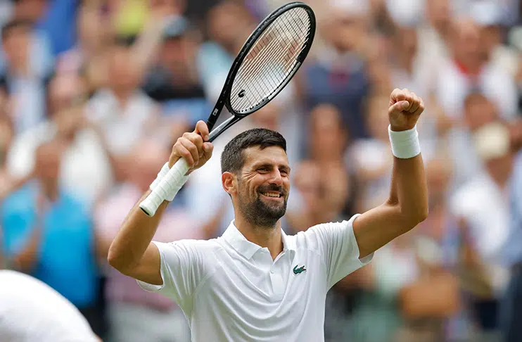 Novak Djokovic survives scare to reach Wimbledon quarters