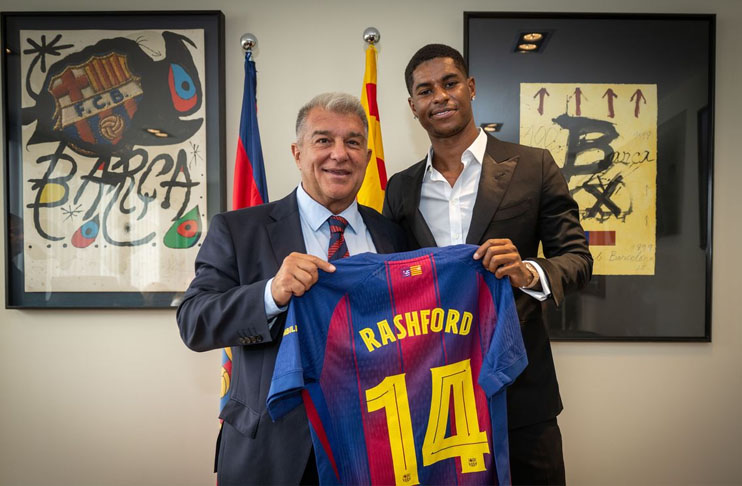 Marcus Rashford joins Barcelona on loan from Manchester United