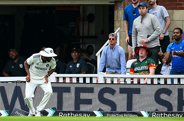 WATCH: Mohammed Siraj's dropped catch helps Harry Brook reach century