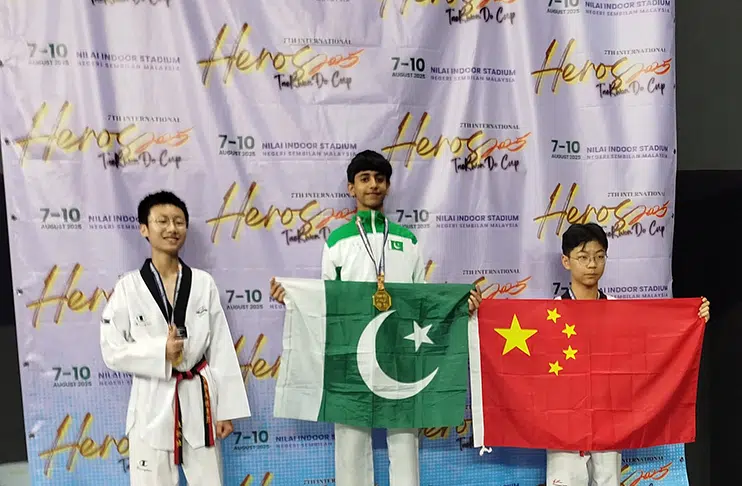 Pakistan's 13-year-old Muhammad Hadi wins Gold at International Taekwondo Cup