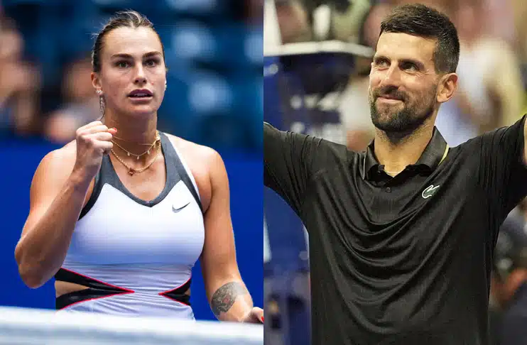 Aryna Sabalenka, Novak Djokovic through to US Open round two