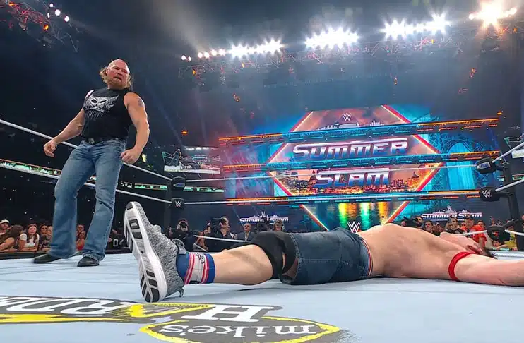 WATCH: Returning Brock Lesnar drops John Cena with F-5 at SummerSlam 2025
