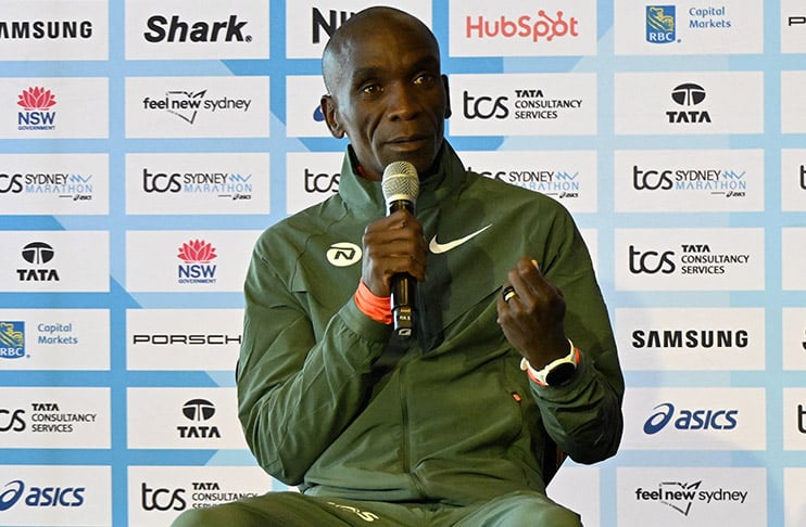 Eliud Kipchoge feeling the pressure ahead of Sydney Marathon
